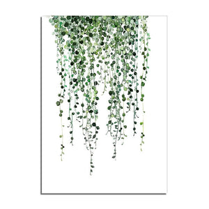 Climbers Grass Hand Painted Wall Art