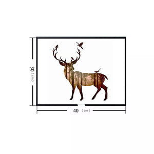 Abstract Elk Wallart by Blue Ocean